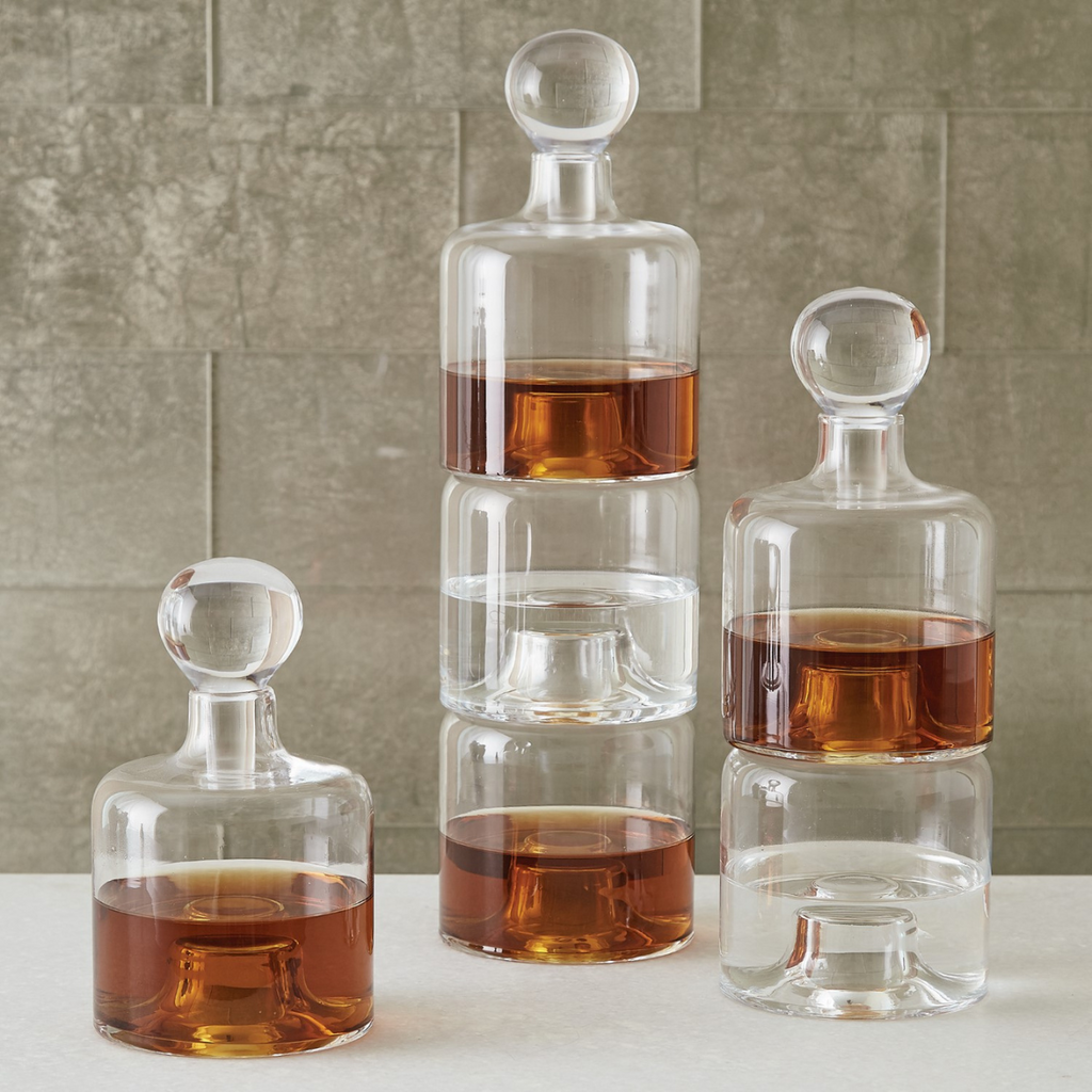 Stacking Glass Decanter in Various Sizes