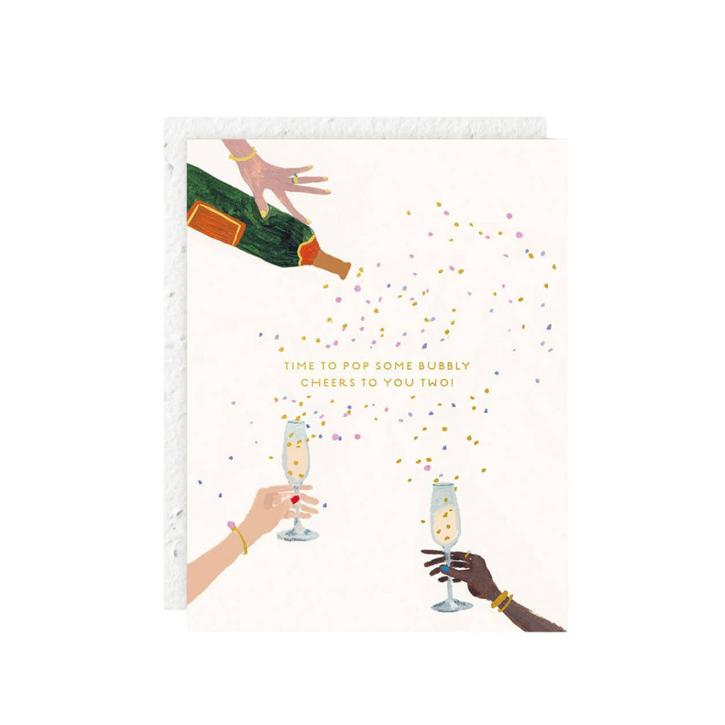 Pop Some Bubbly Wedding + Engagement Card