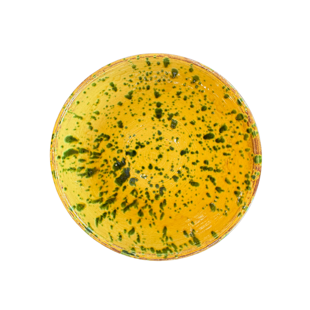 Yellow Splatter Bowl in Various Sizes