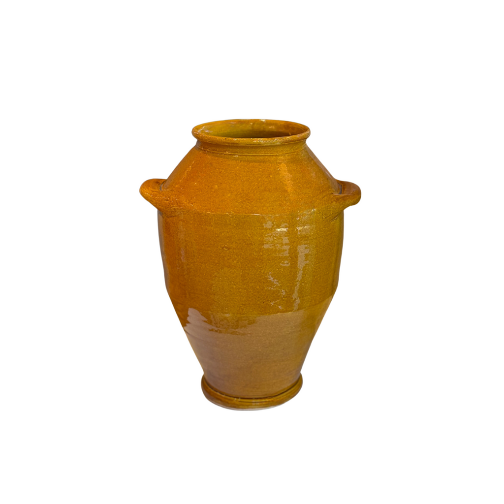 Mustard Earthenware Vase