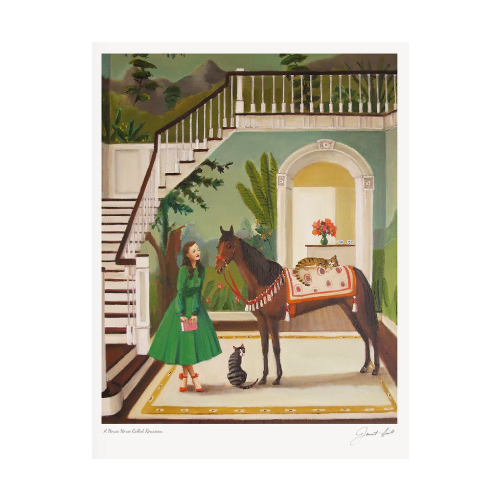 A House Horse Called Rousseau Print