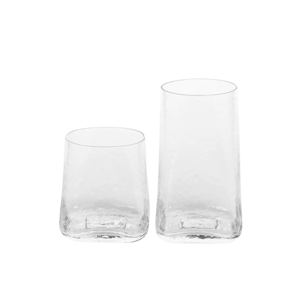 Hammered Glasses in Various Sizes