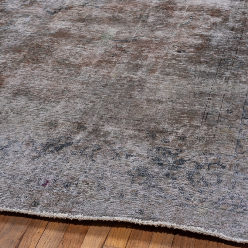 Vintage 1940s Overdyed Rug