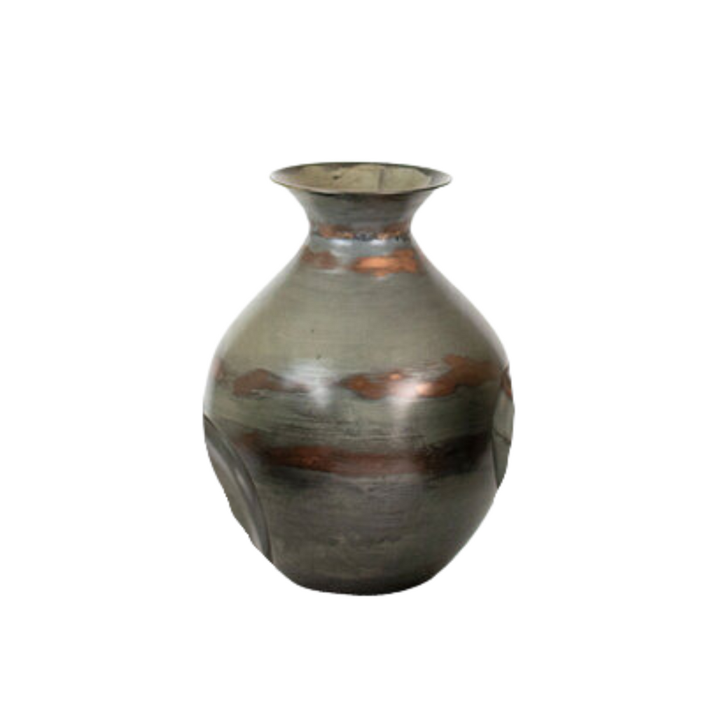 Short Lorna Raw Metal Vase