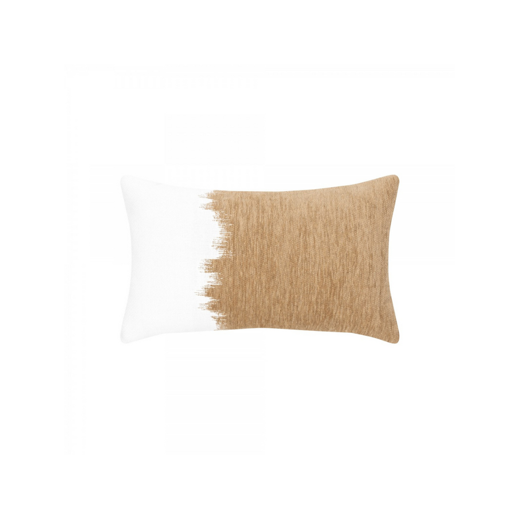 Phased Caramel Outdoor Lumbar Pillow