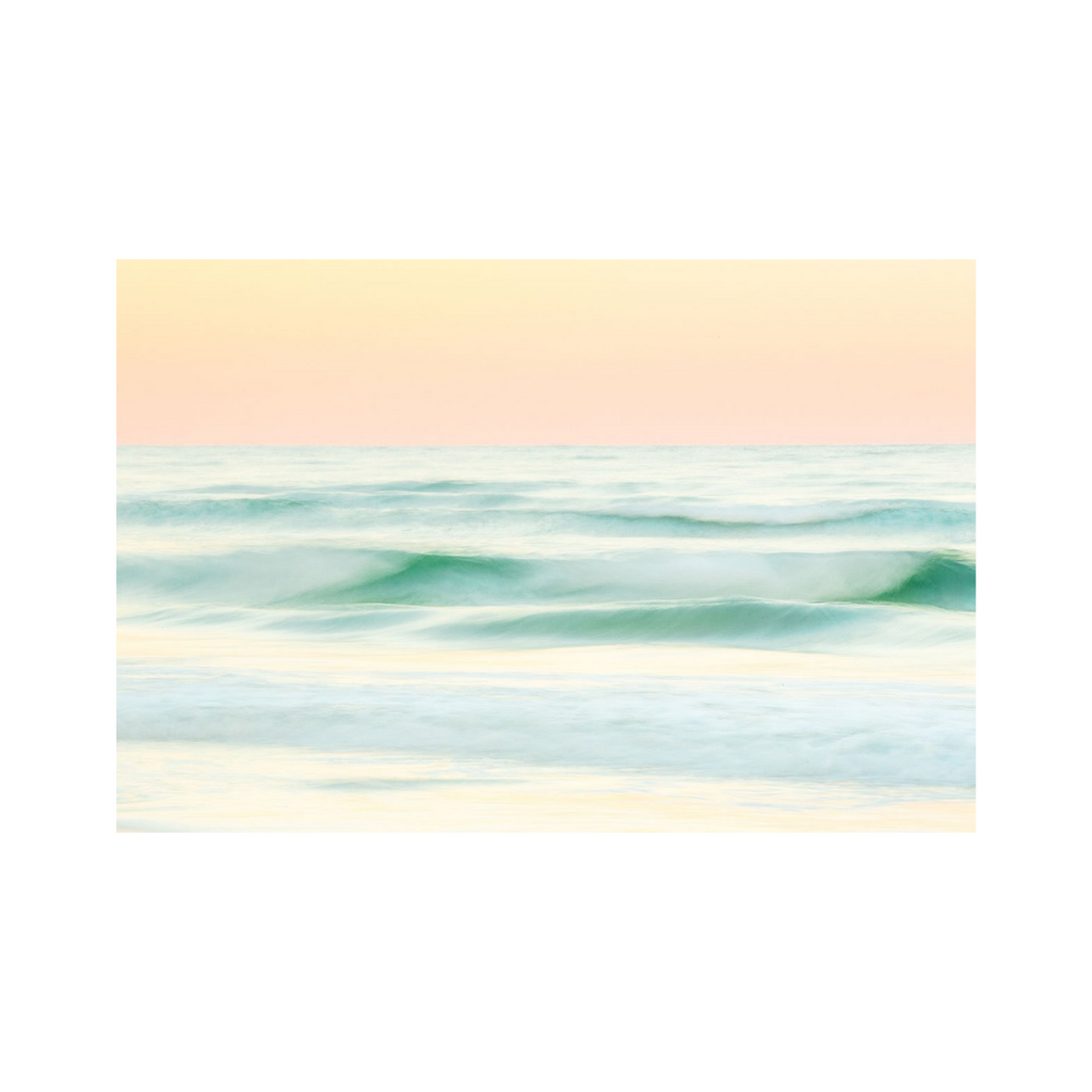 Peach + Green Wave by Chris Frick