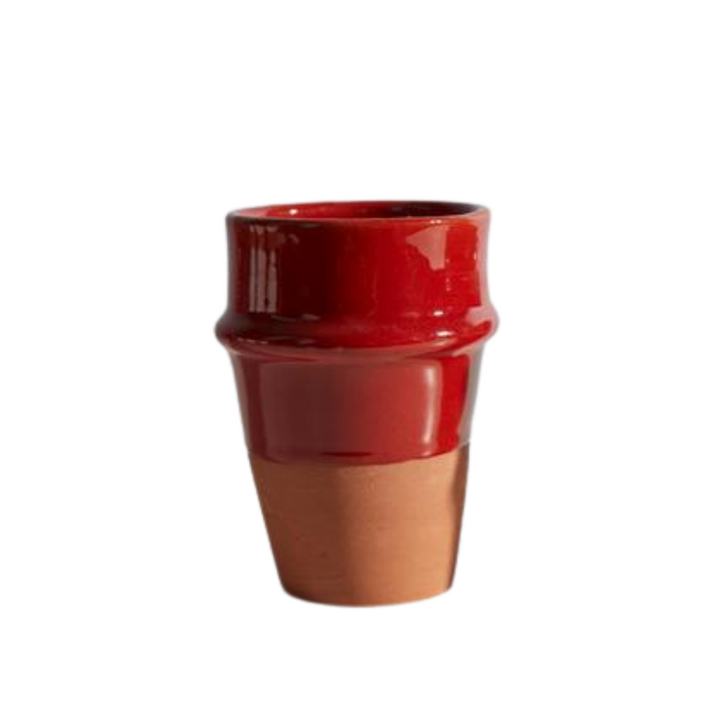 Red Moroccan Beldi Ceramic Cup