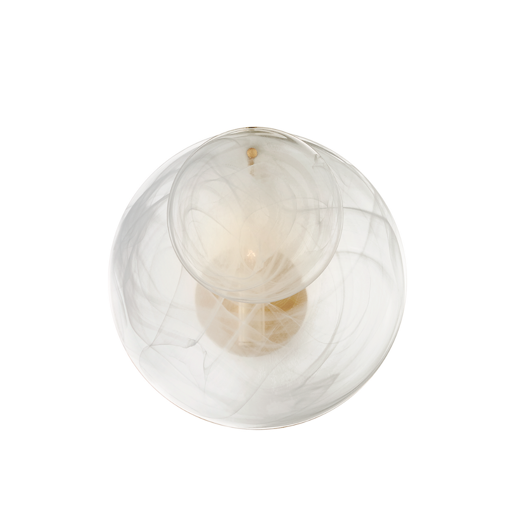 Small Strie Glass Sconce