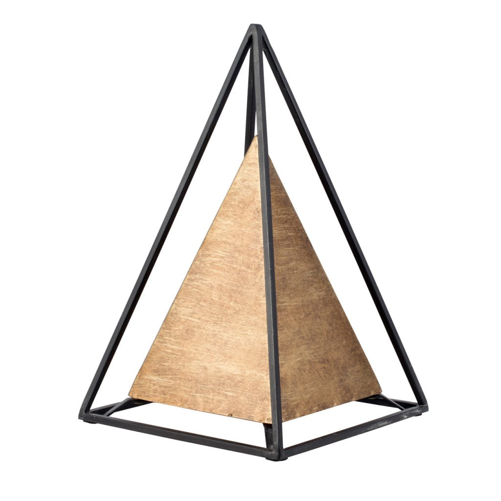 Industrial Pyramid Tabletop Accent