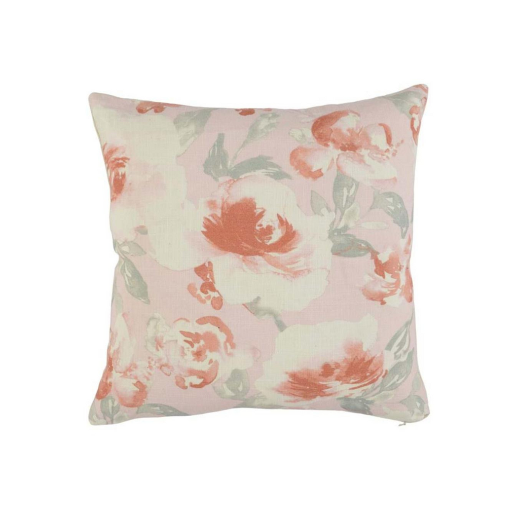 Sadie Pink Roses Pillow