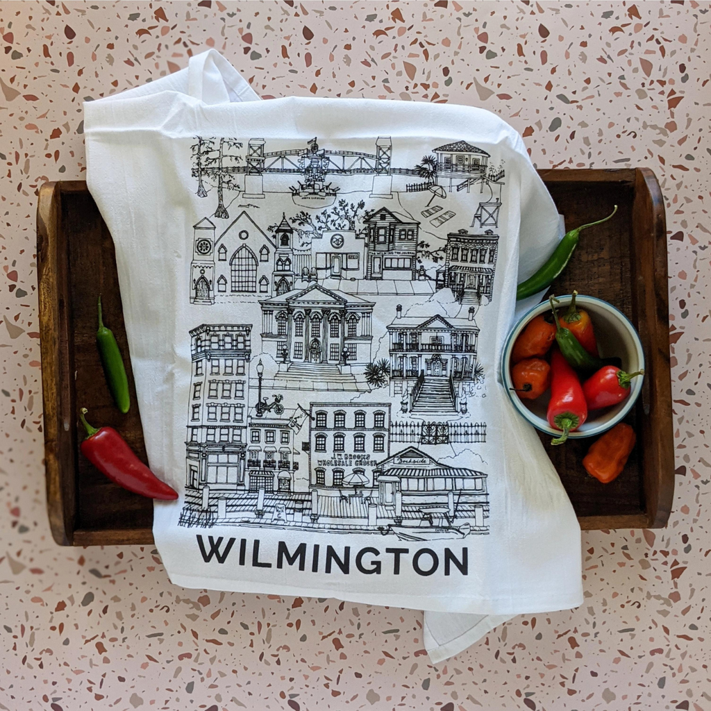 Wilmington, NC Tea Towel